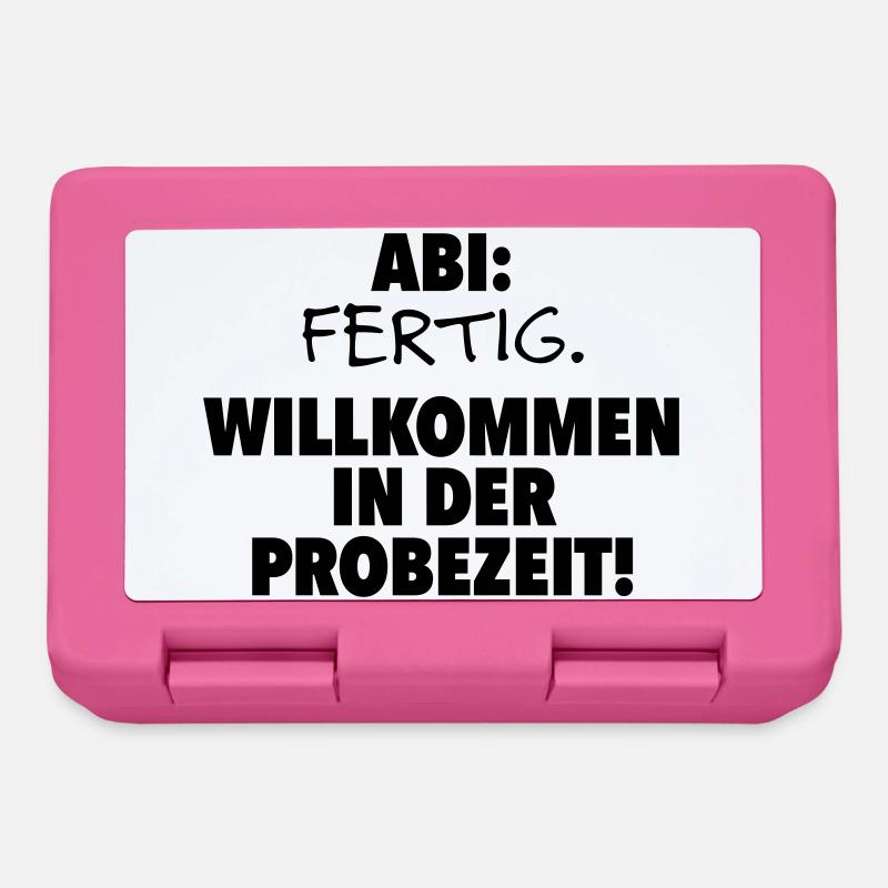 Abitur terminé - Boîte à goûter - rose