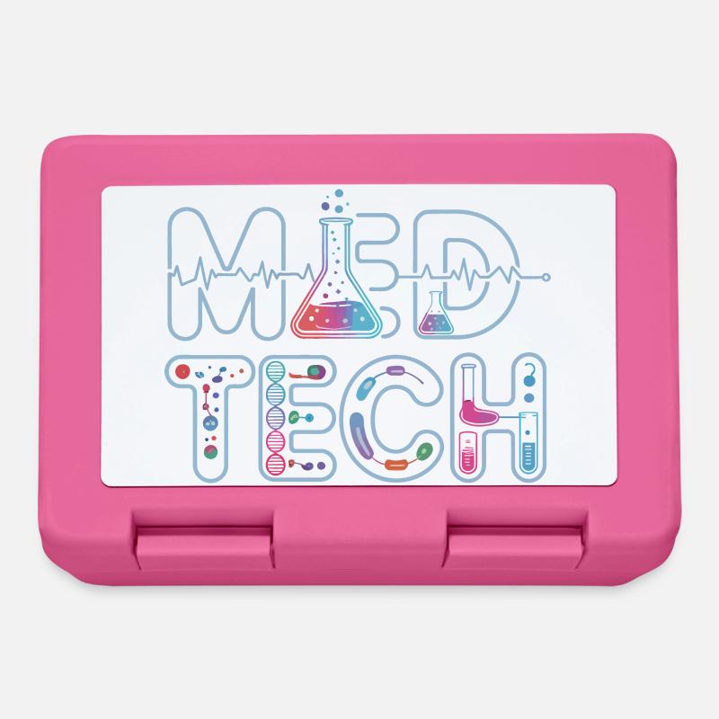 MedTech Labor Neon Wissenschaftsdesign - Brotdose - Pink