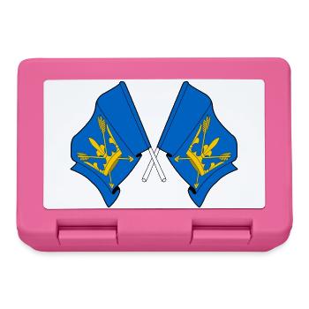 Suffolk Flags Crossed - Lunchbox - pink - Front