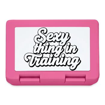 Sexy Thing In Training - Funny Aesthetic Quote - Lunchbox - pink - Front