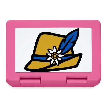 Trachtenhut Bayern Hut Edelweiss Volksfest - Lunchbox - pink - Front