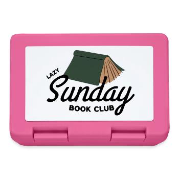 Lazy Sunday Book Club Vintage Aesthetic  - Brotdose - Pink - Vorne