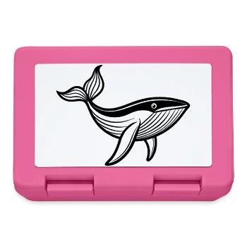 Buckelwal - Brotdose - Pink - Vorne