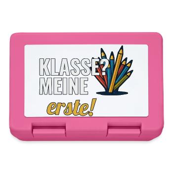 Grundschullehrerin Geschenk für die erste Klasse - Brotdose - Pink - Vorne