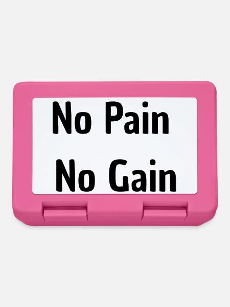No Pain No Gain - Brotdose - Pink