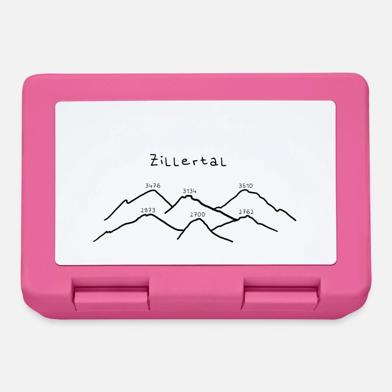 Zillertal - Montagnes avec dénivelé - Boîte à goûter - rose