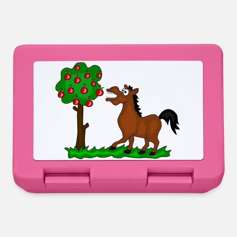 pferd baum - Brotdose - Pink