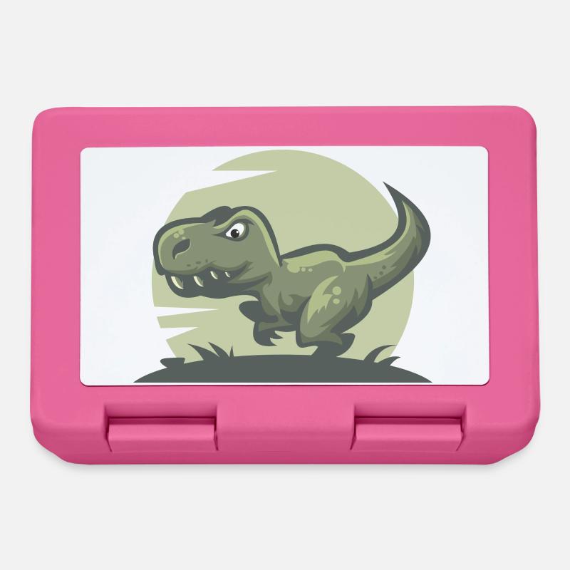 Dinosaure T-Rex - Boîte à goûter - rose