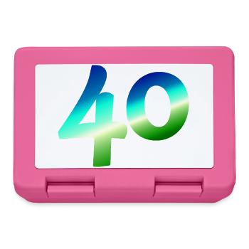 tolle apparel, 40 karibischer farbverlauf - Brotdose - Pink - Vorne