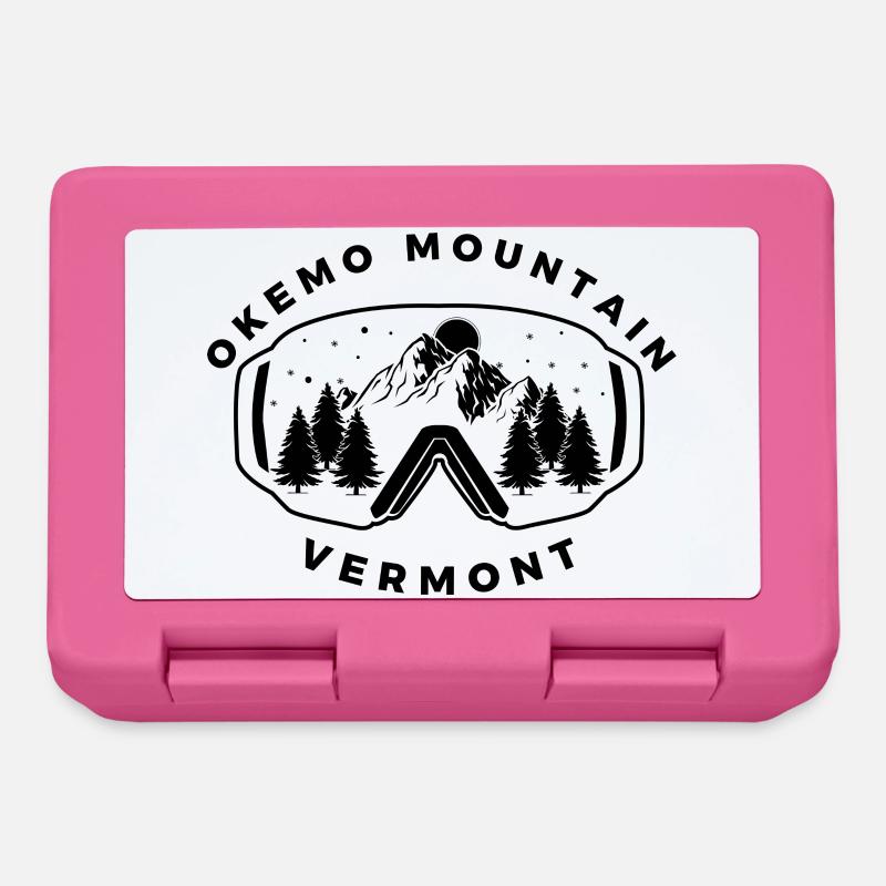 Okemo Vermont Mountain - Lunchbox - pink