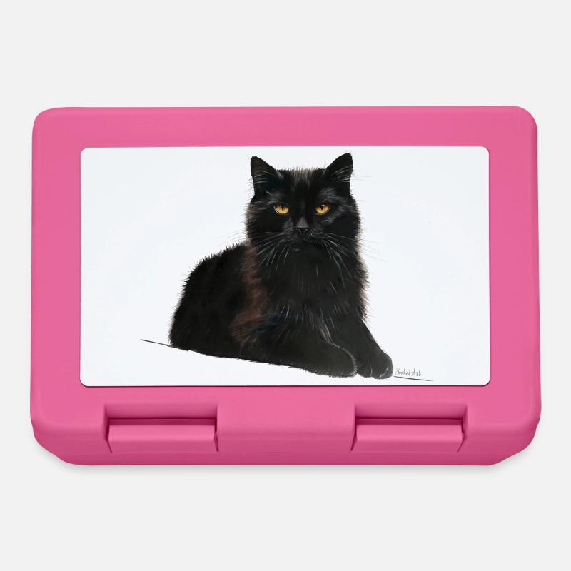 Chat - Boîte à goûter - rose