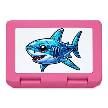 Requin - Boîte à goûter - rose - Devant