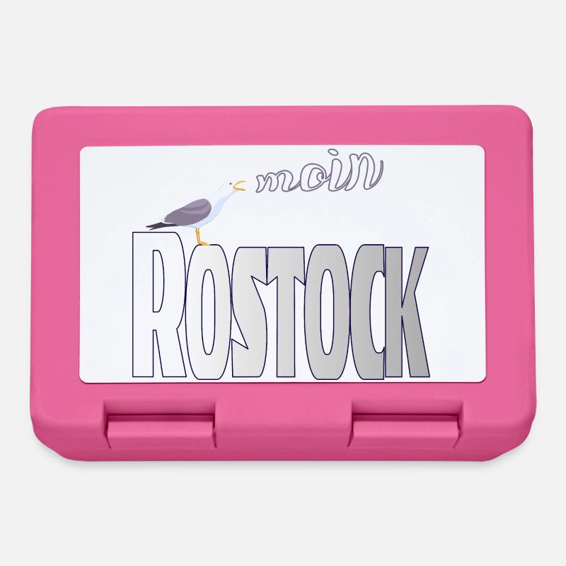 Rostock Möwe & Moin Ostsee - Brotdose - Pink