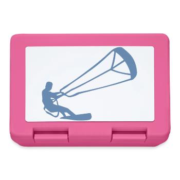 Kitesurfer Silhouette Kiteboarding Adrenaline Sport - Lunchbox - pink - Front