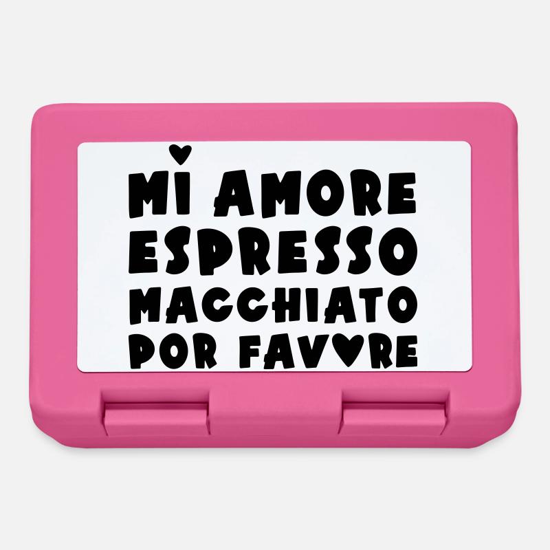 Espresso Macchiato - Boîte à goûter - rose