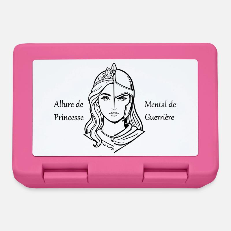 Femme Allure de Princesse & Mental de Guerrière  - Boîte à goûter - rose