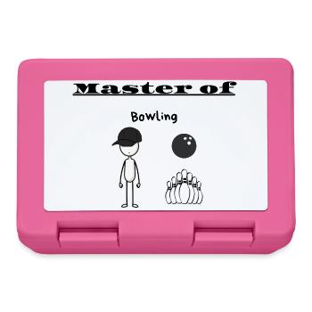 Maître du bowling - Boîte à goûter - rose - Devant