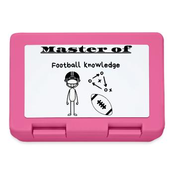 Master of Football knowledge - Lunchbox - pink - Front