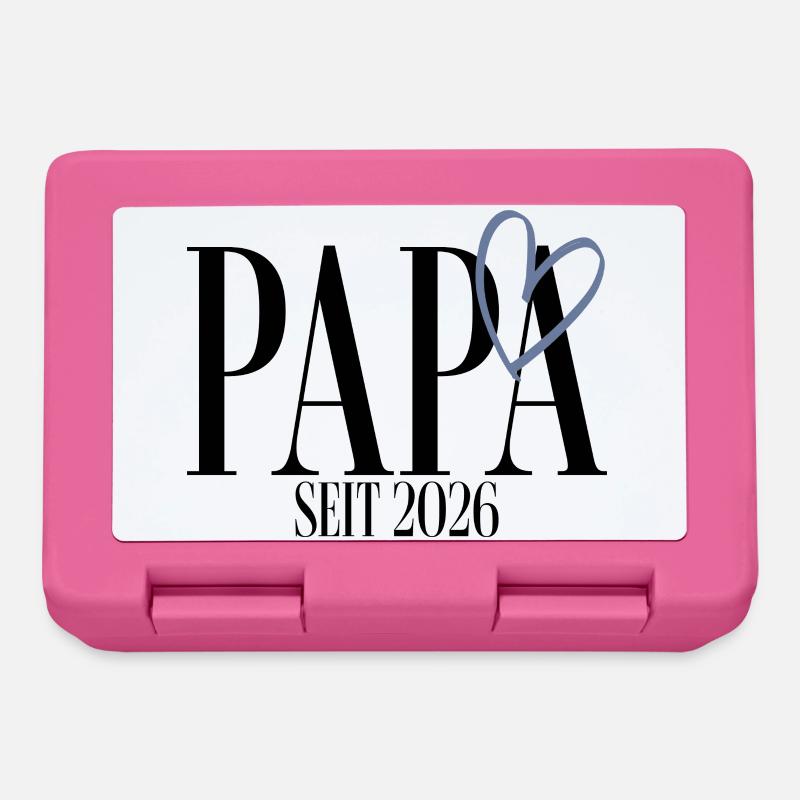 Papa depuis 2026 - Boîte à goûter - rose