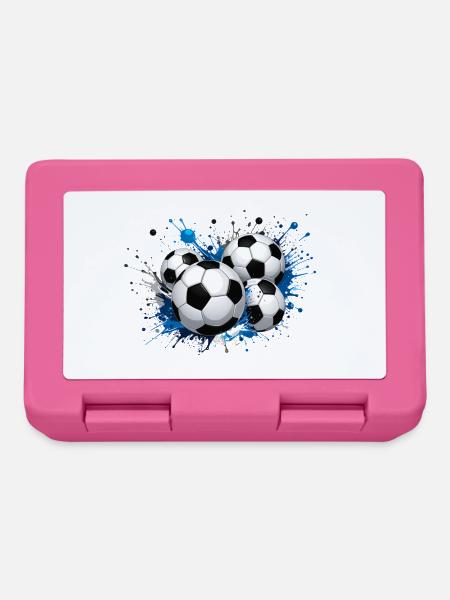 Das Fußballdesign zum Großereignis - Brotdose - Pink