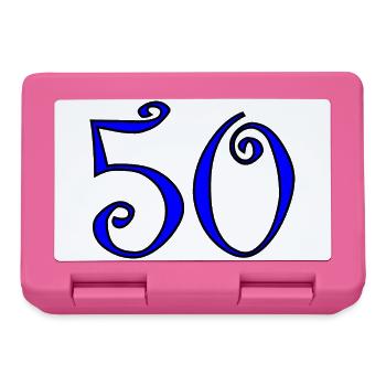 50. 50 YEARS. 50th ANNIVERSARY. 50 YEARS ANNIVERSARY. - Lunchbox - pink - Front