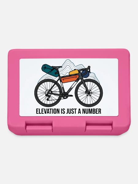 Die Höhe ist nur eine Zahl – Gravel Bikepacking Art - Brotdose - Pink