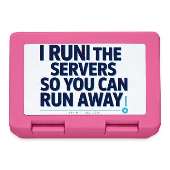 Server-Admin mit Humor - Brotdose - Pink - Vorne