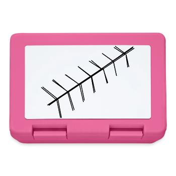 Tannenzweig handgezeichnet - Brotdose - Pink - Vorne