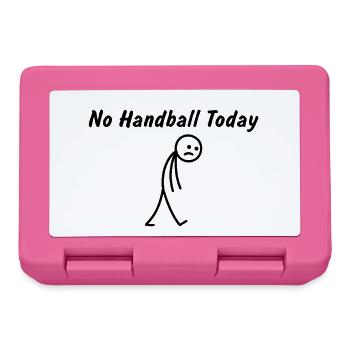 Heute kein Handball – Handballspieler - Brotdose - Pink - Vorne