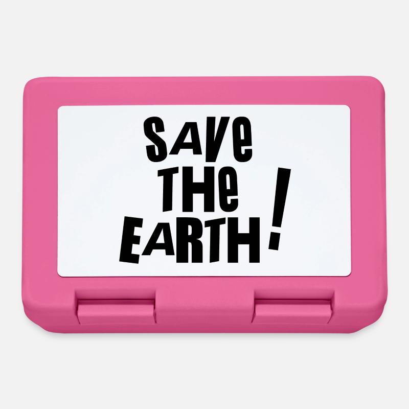 Save the earth - - Brotdose - Pink