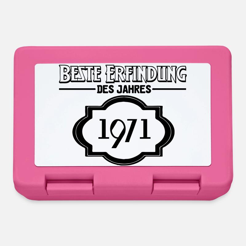 Beste Erfindung des Jahres 1971 Geschenk - Brotdose - Pink