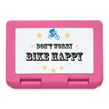 Don't worry bike happy - Brotdose - Pink - Vorne