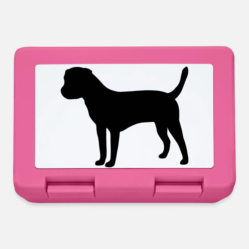 Border Terrier - Lunchbox - pink