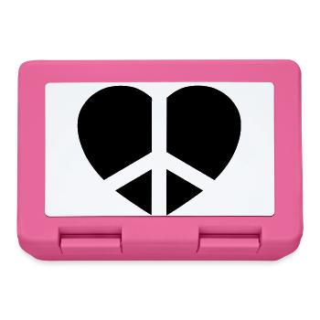 Love & Peace - Lunchbox - pink - Front