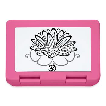 Lotus Lotusblume Om Symbol Lotusblüte - Brotdose - Pink - Vorne