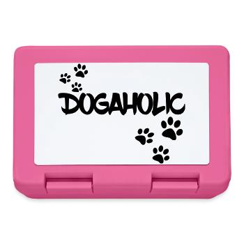 Süchtig nach Hunden. Hundeliebhaber, Tier * - Brotdose - Pink - Vorne