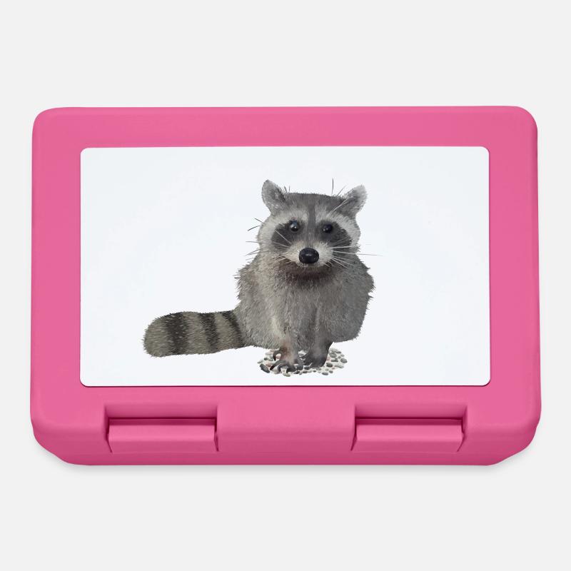 Waschbär - Brotdose - Pink
