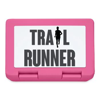 Coureur de trail - Boîte à goûter - rose - Devant