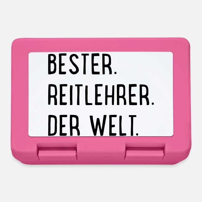 Bester Reitlehrer - Brotdose - Pink
