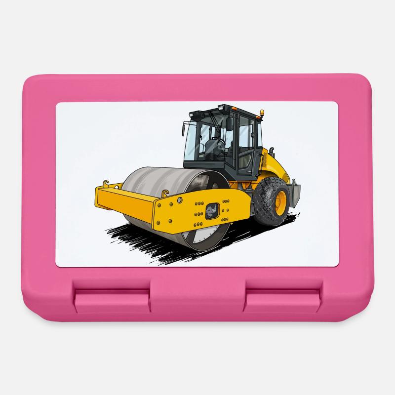 Roller in road construction - Lunchbox - pink