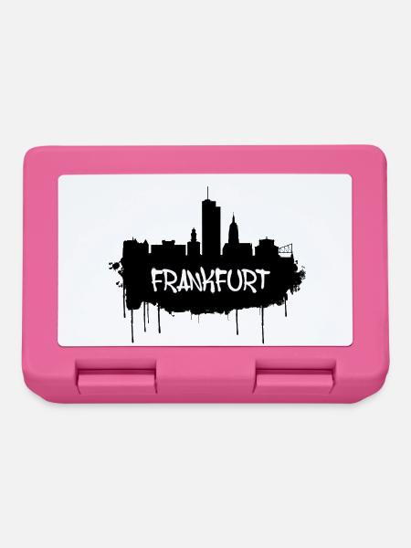 Frankfurt Graffiti Skyline - Brotdose - Pink