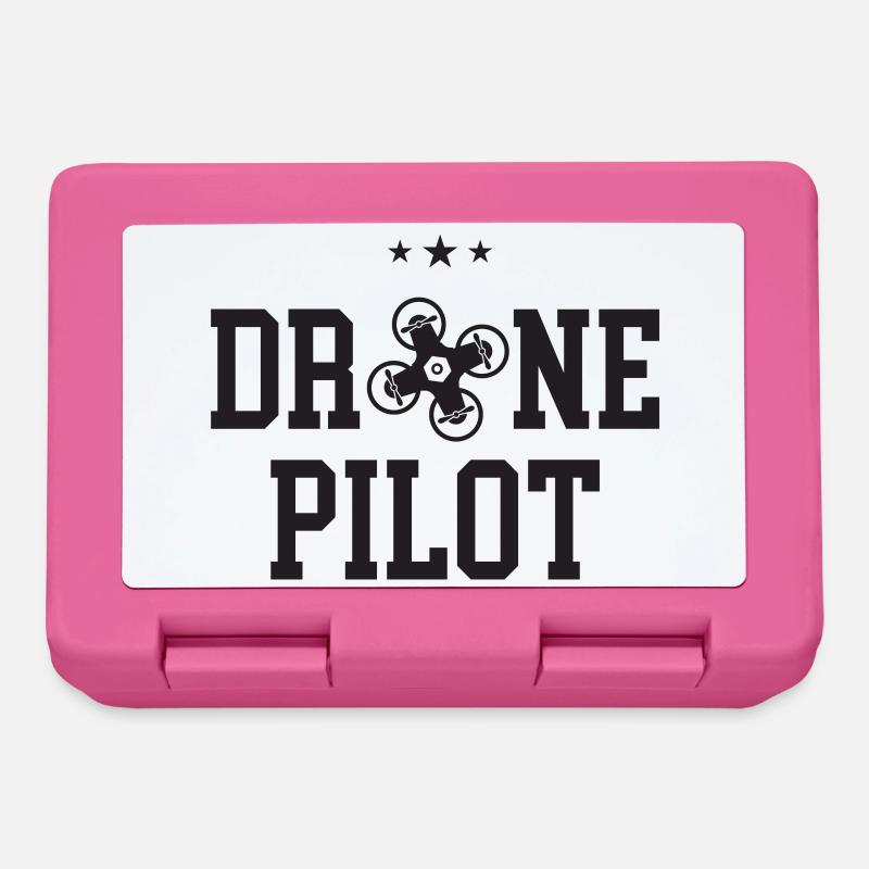 Pilote de drone - Boîte à goûter - rose