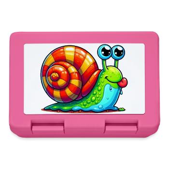 Escargot - Boîte à goûter - rose - Devant