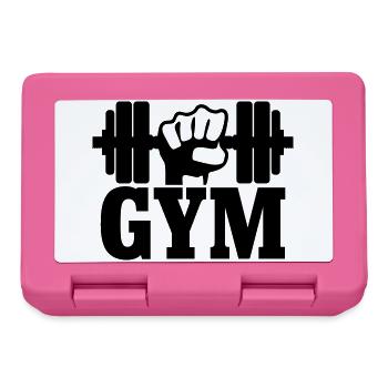 GYM Fist with Dumbbell - Lunchbox - pink - Front