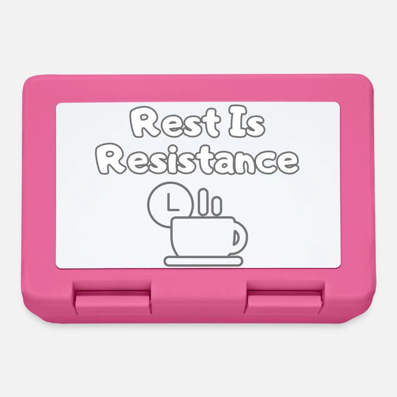 Rest Is Resistance – Anti-Stress Statement Tee - Brotdose - Pink