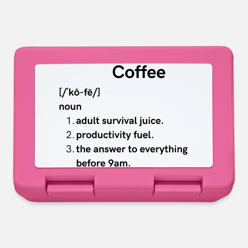 café - Boîte à goûter - rose