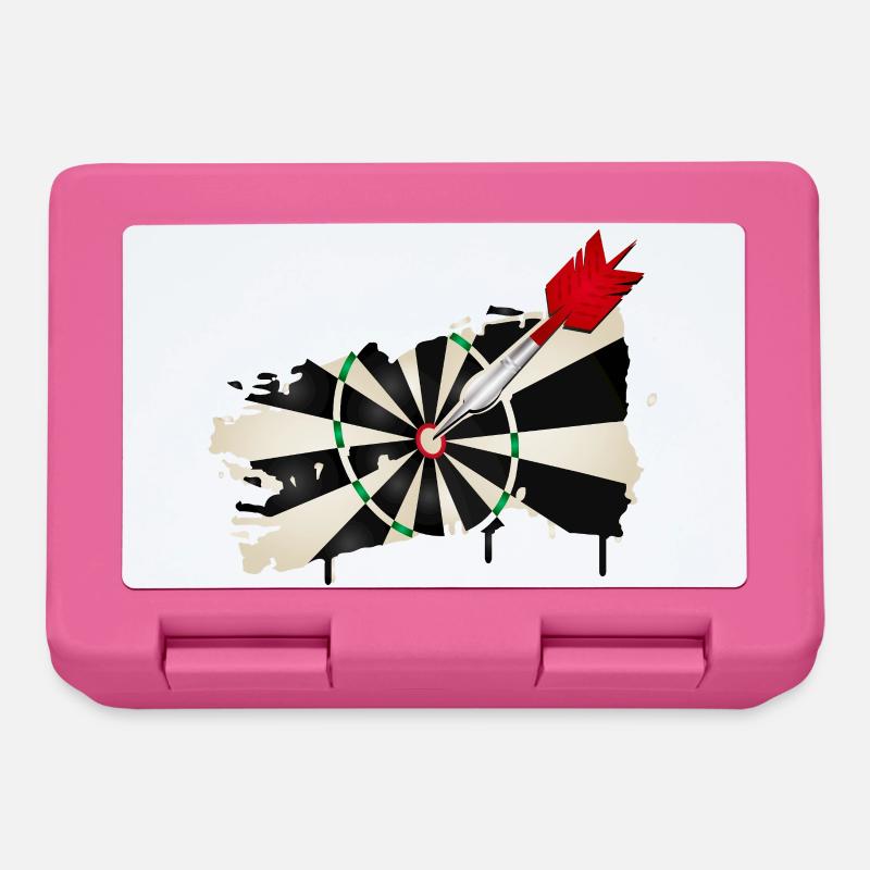 Jeu de fléchettes de style graffiti avec hit - Boîte à goûter - rose