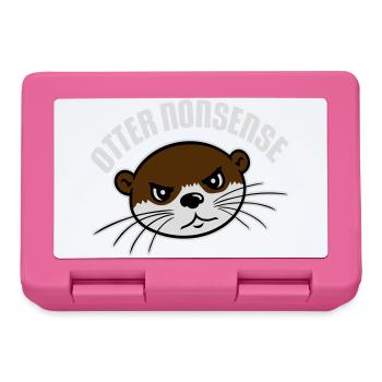 Otter Nonsense Lustig Wortspiel Otter Liebe Spruch - Brotdose - Pink - Vorne