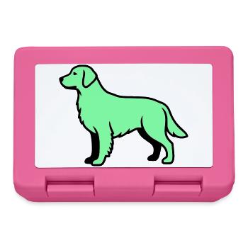 Labrador Retriever Silhouette - Brotdose - Pink - Vorne