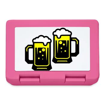 Bier Prost Symbol - Brotdose - Pink - Vorne